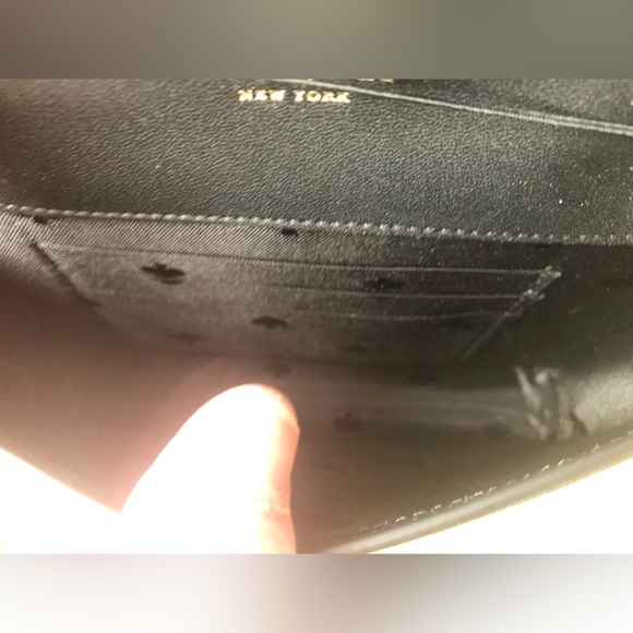 NWT KATE SPADE Shimmer Glitter Fabric Black Crossbody-Clutch K4710 - Picture 10 of 10